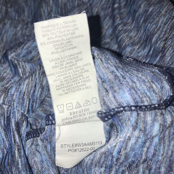 prAna Dresses XS Athletic Amaya Spacedye Purple & Blue Tank Shelf‎ Bra Lot Of 2 - Picture 3 of 12